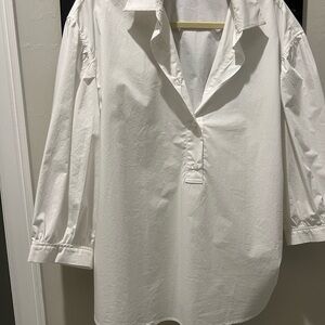 Sisley-Paris White Button Down Shirt